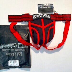 Breedwell Size XL Hybred Athletic Supporter/Jockstrap - Red/Black
